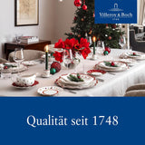 Villeroy & Boch - Toy's Delight frukostset för 2, lokdesign, 6 delar, färgglatt, jul, servisset med tallrikar, koppar och skålar till frukost, julservis, premiumporslin