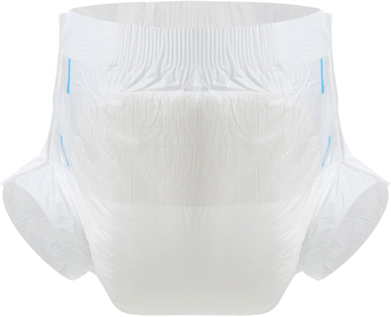CutiePlusU vuxenblöjor, 10-pack inkontinenstrosor för engångsbruk med öglor för kvinnor och män, maximal absorptionsförmåga över natten - vit (medelstor 71-96 cm)