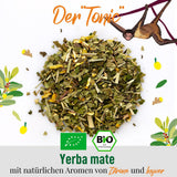ORIGEENS BIO YERBA MATE MED CITRON OCH INGEFÄRA 200 G - Det energigivande teet I Ekologiskt Yerba Mate-te, orostat, blad, utan stjälkar och damm