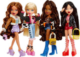Bratz går ut! - Jade - 1 samlardocka med tillbehör, outfit, väska, solglasögon och borste - Leksak för barn - 6+, Röd