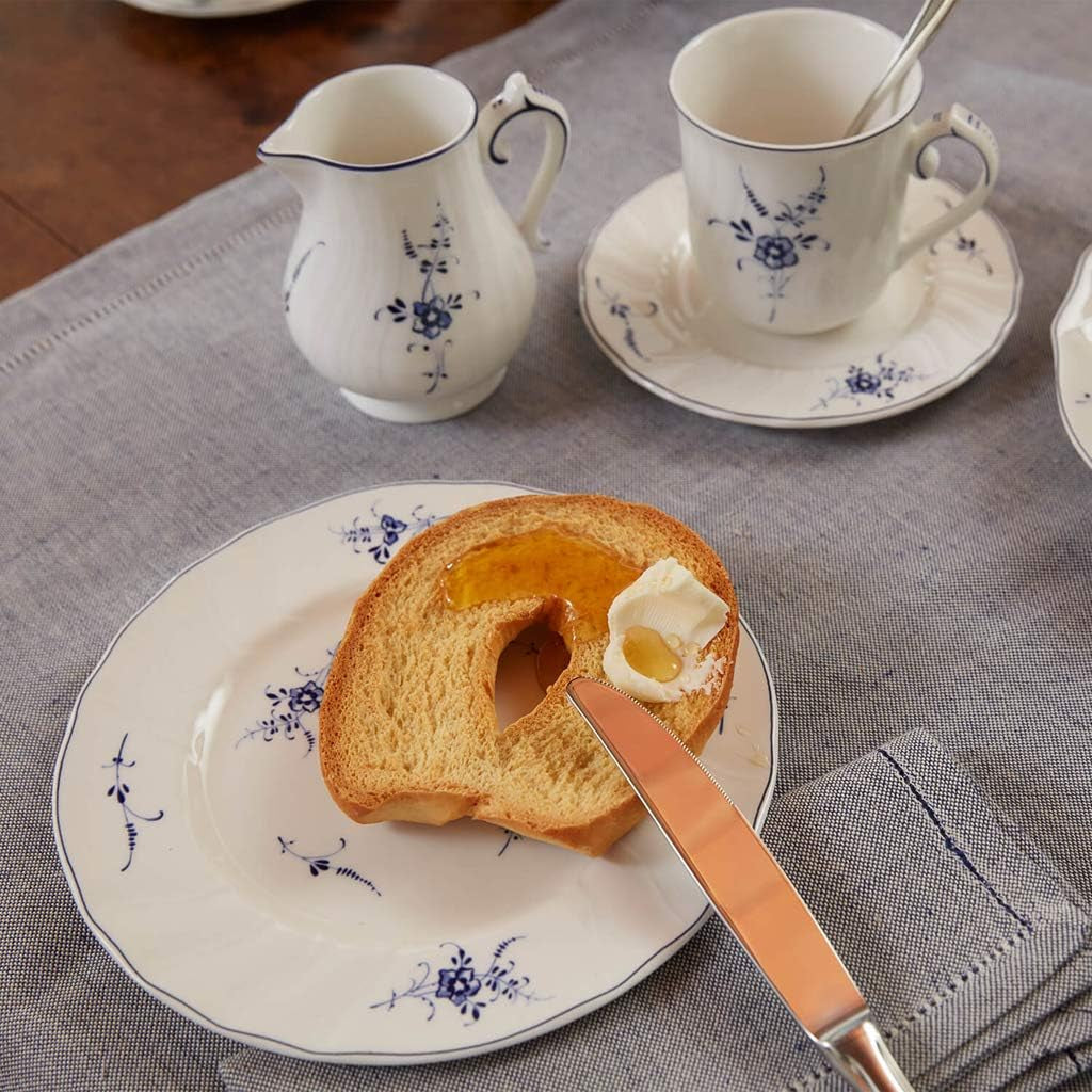 Villeroy & Boch Vieux Luxembourg Mjölkmugg, 300 ml, Premium Porslin, Vit/Blå, 1023410760, Flerfärgad