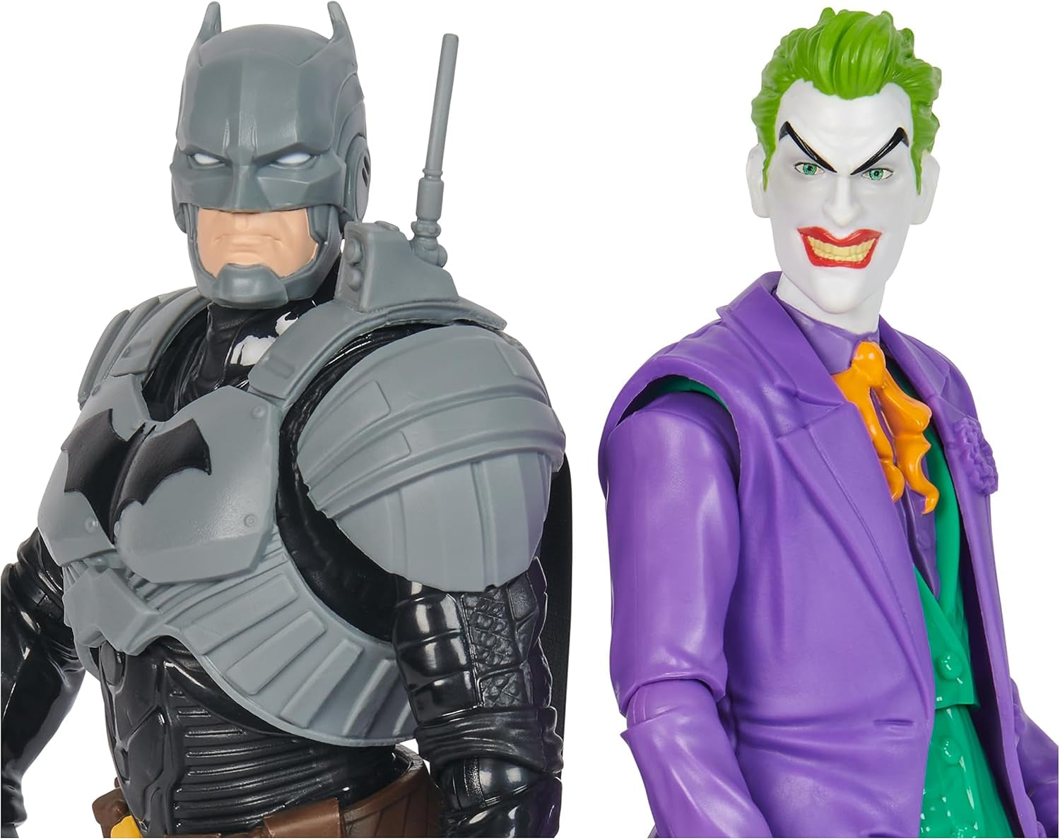 DC Batman Adventures Batman Vs the Joker Actionfigurset, 30 cm - 2 helt rörliga figurer med 12 växlar för spännande rollspel, leksak för 4+ barn Actionfigurer Naty Shop