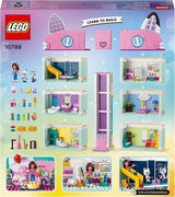 Lego 10788 Gabbys dockhusleksaksset, 8 rum och 4 våningar Gabbys dockhusleksak med Pandi, Meerkat, Kuchifigurer och tillbehör, present till 4-åriga flickor, pojkar och barn Byggset Besuche den LEGO-Store