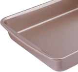 Relaxdays bakplåt, non-stick, 4 liter, kolstål, bruna Formar och bakplåtar Naty Shop