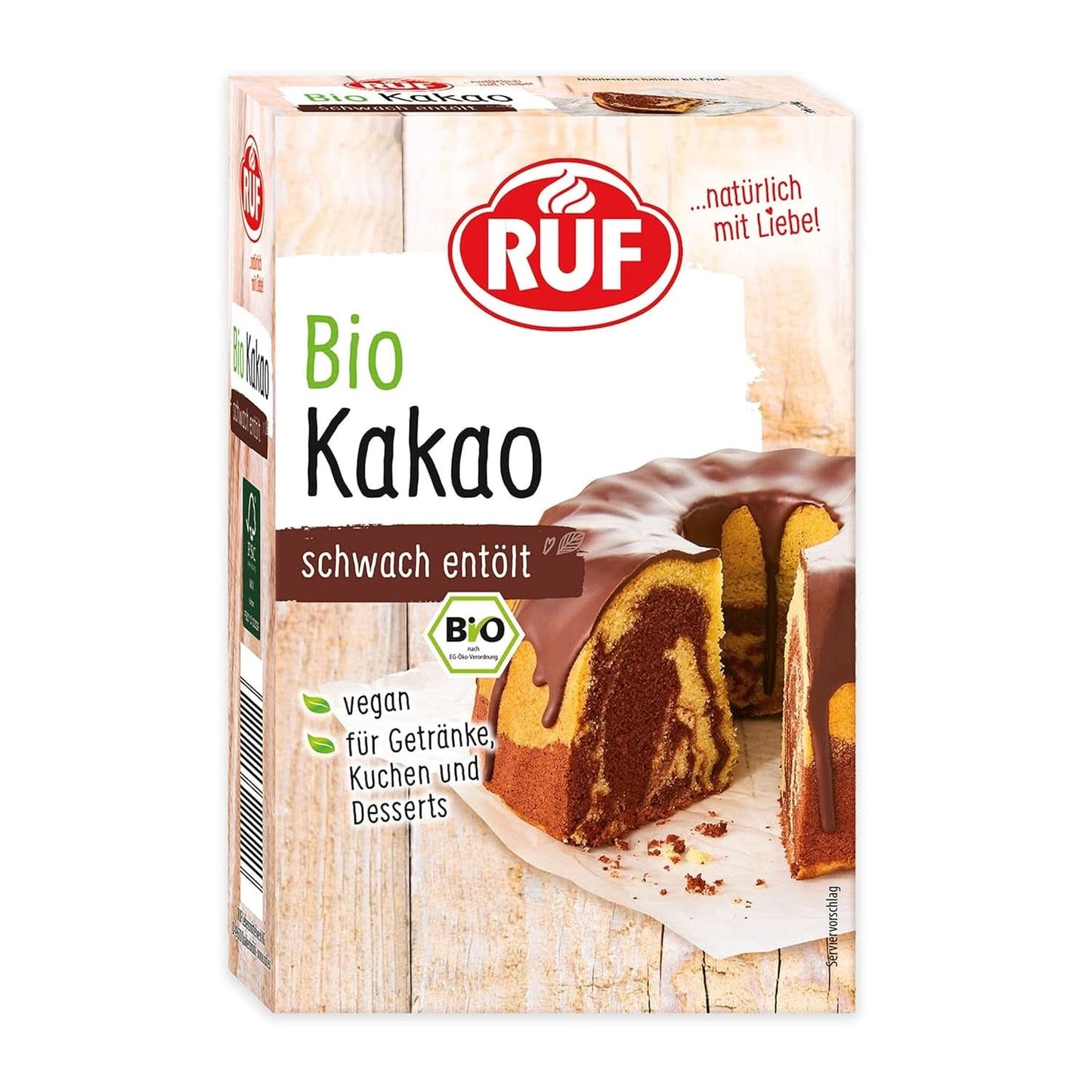 RUF kakaopulver av ekologisk kvalitet, 125 gram Cacao and Hot Chocolate Naty Shop Kakaopulver 125 gram