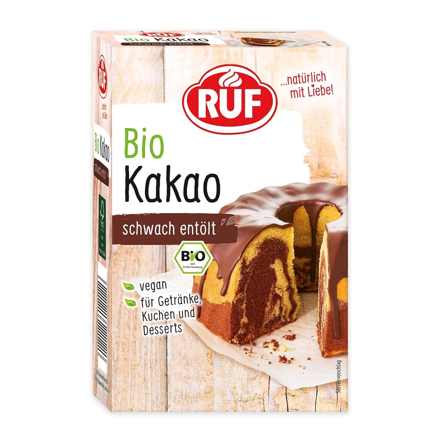 RUF kakaopulver av ekologisk kvalitet, 125 gram Cacao and Hot Chocolate Naty Shop Kakaopulver 125 gram