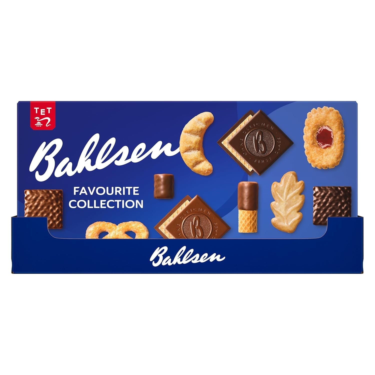 Bahlsen Favorite Collection S Paket med 6 Crunchy Biscuits & Wafer Mix Mörk chokladmjölk (6 x 161g / 966g)