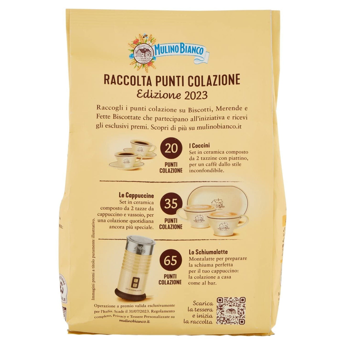 White Mill Frolini Galletti kex med färsk mjölk, 100% italiensk, 350 g