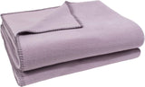 Zoepritz filt i färg: Röd, Tillverkad av 65% Polyester, 35% Viskos, Storlek: 160X200 Cm, 103291-235-160X200 Zoepritz Sängar och täcken sedan 1828 405 Blek lavendel 160X200 Cm