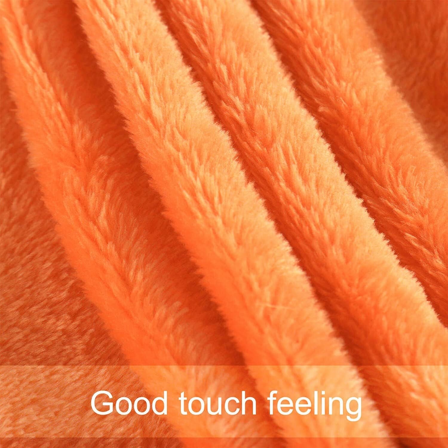 Sourcing Karta Mysig filt täcke överkast Mjuk & varm fleecefilt som sofffilt Sofffilt Vardagsrum och mysig filt Mjuk plyschfilt Orange 150X200Cm Sängar och filtar Besuche den uxcell-Store