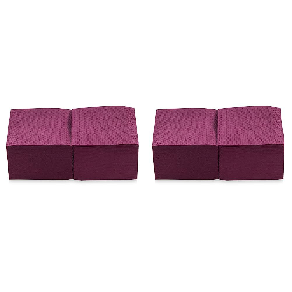 Saten Ser22104961 Cocktail, servetter 20 X 20, 2 lager, 1/4-faldig, 100 servetter, Punta-Punta, svart