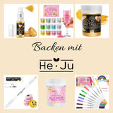 He-Ju Metallic Gold flytande matfärgning 25 ml, ätbart glitter för drycker och mat (Metallic Gold, 25 ml)