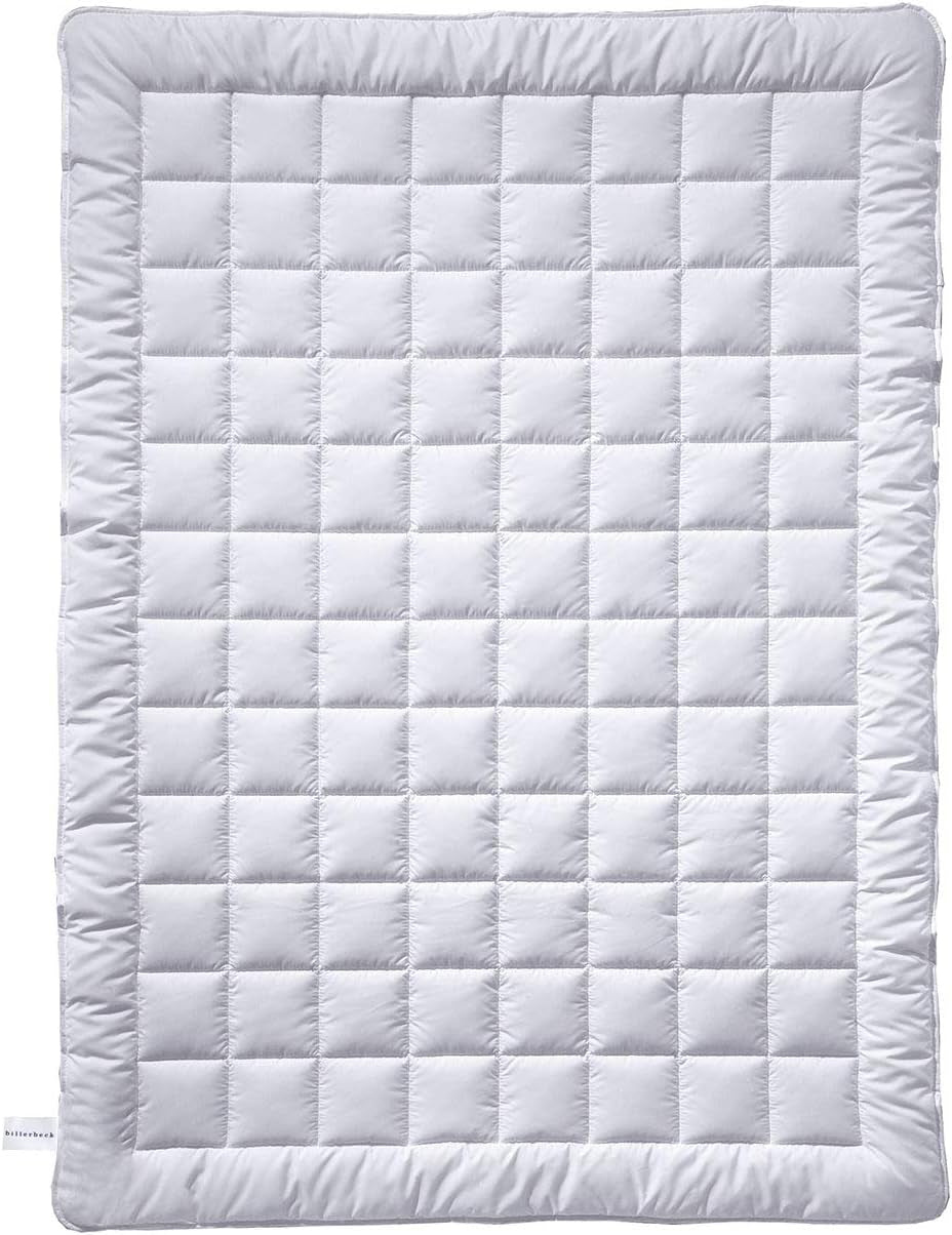 Billerbeck Simone Superlight täcke - sidentäcke - 135 X 200 Cm - sommartäcke, svalkande täcke, lätt sommartäcke - 100% bomull, vit Täcken och täcken Naty Shop 135X200 Cm