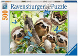 Ravensburger Puzzle 12000203 - Sloth Selfie - 500-bitars pussel för vuxna och barn över 10 år, djurmotiv pussel Pussel Naty Shop Gammal design
