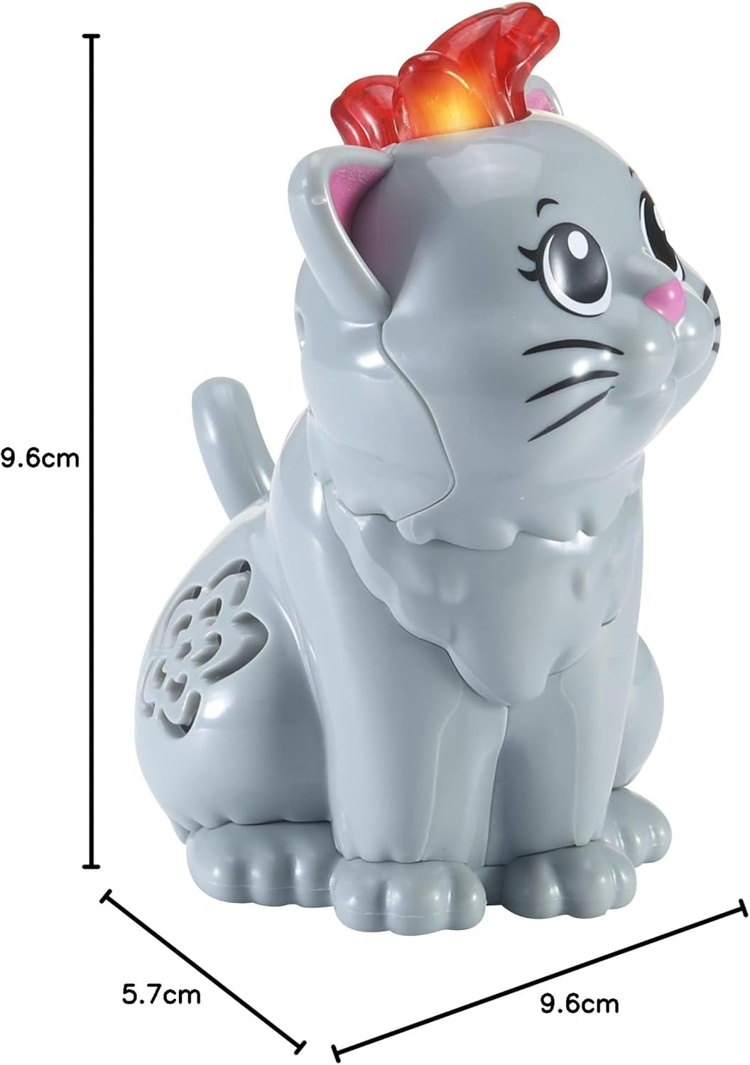 Vtech Tips Tap Baby Animals - Katt - Interaktiv leksak med ljus och musik för fantasifulla rollspel - För 1-5 år gamla babyleksaker Naty Shop