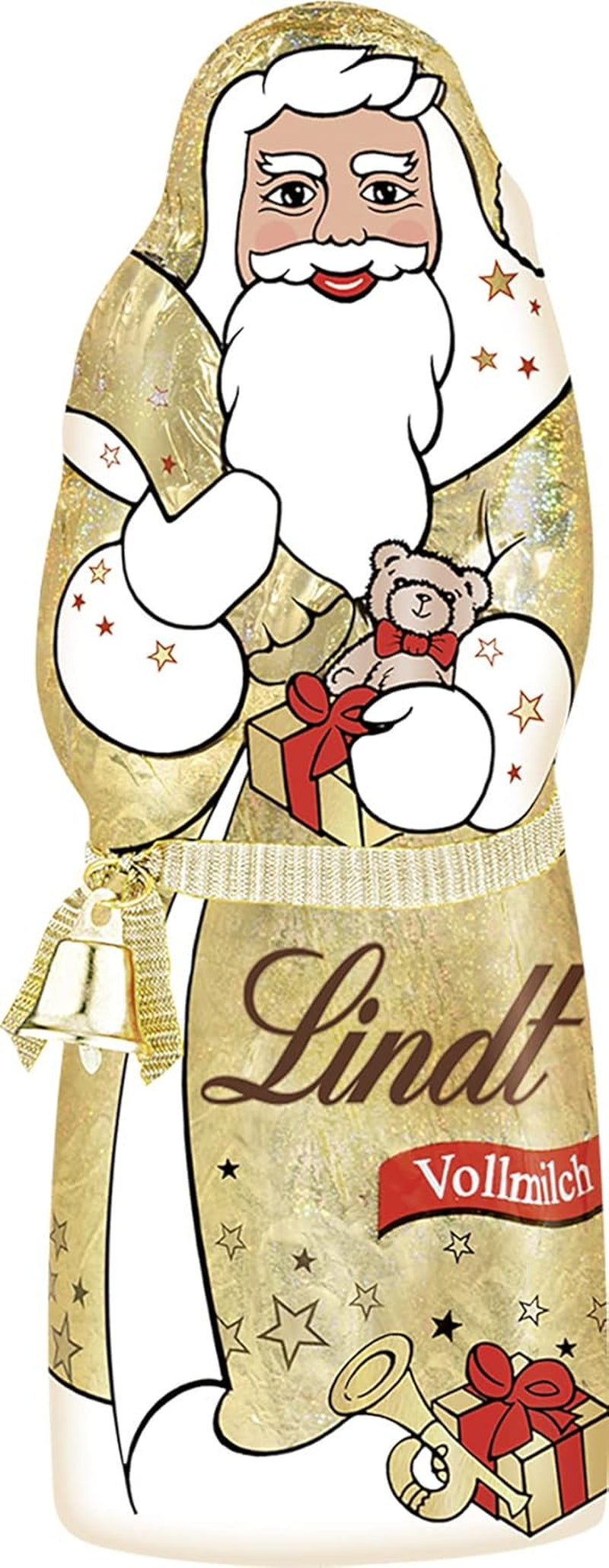 Lindt Santa Glamour, mjölkchoklad, ny design, 1 förpackning (18 x 125 g)