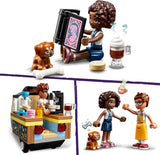 LEGO Friends Rolling Café Liten bakleksak för barn, present till flickor och pojkar 6 år, pedagogisk leksak med Aliya, Jules och Aira the Dog 42606 Byggset Beuche den LEGO-Store