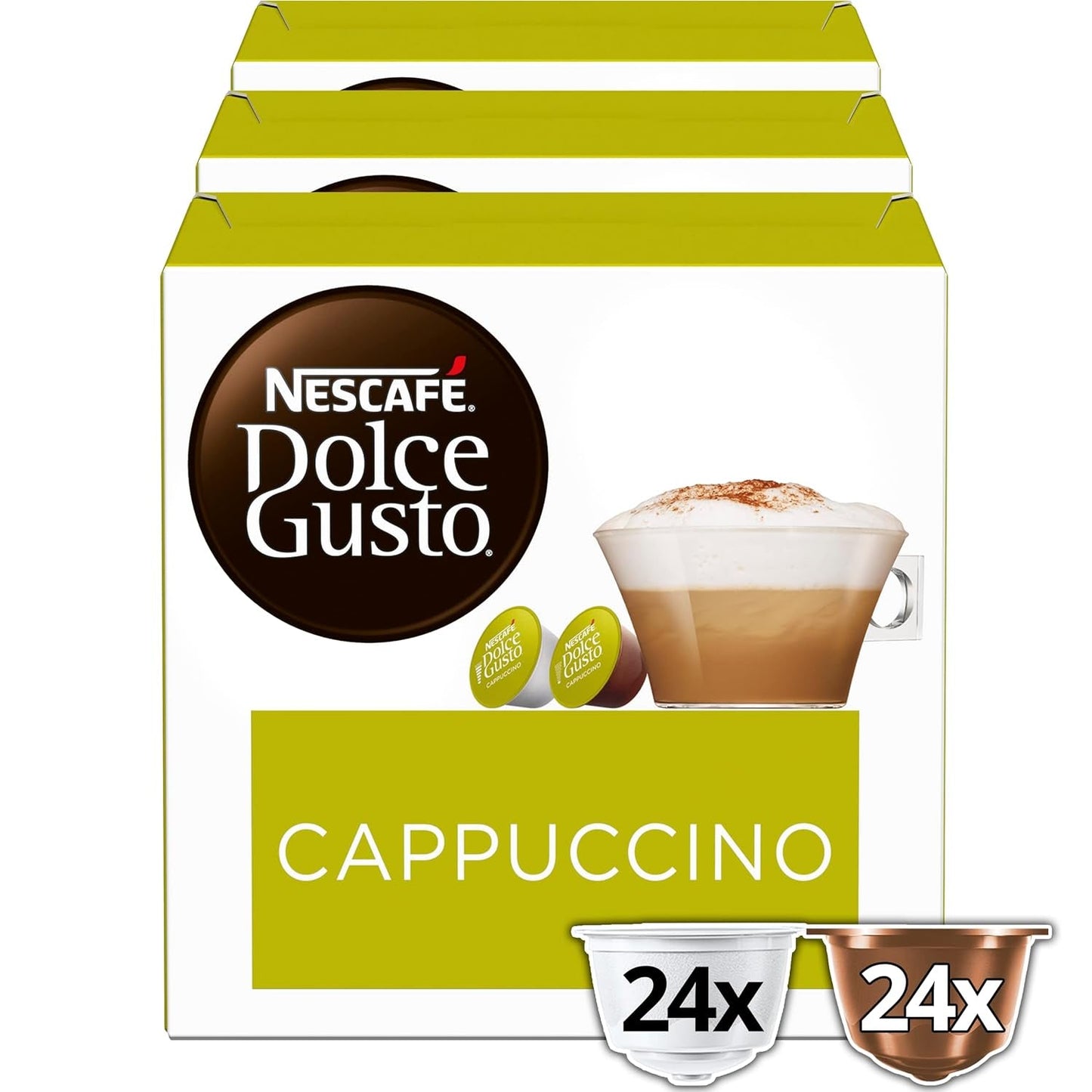 Flat White, 48 Kaffeekapseln & Cappuccino, 48 Kaffeekapseln