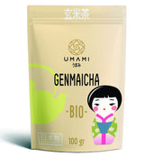 Grönt te Umami Bio Genmaicha från japanska kulturer, 100g - Teblad med stekt ris -