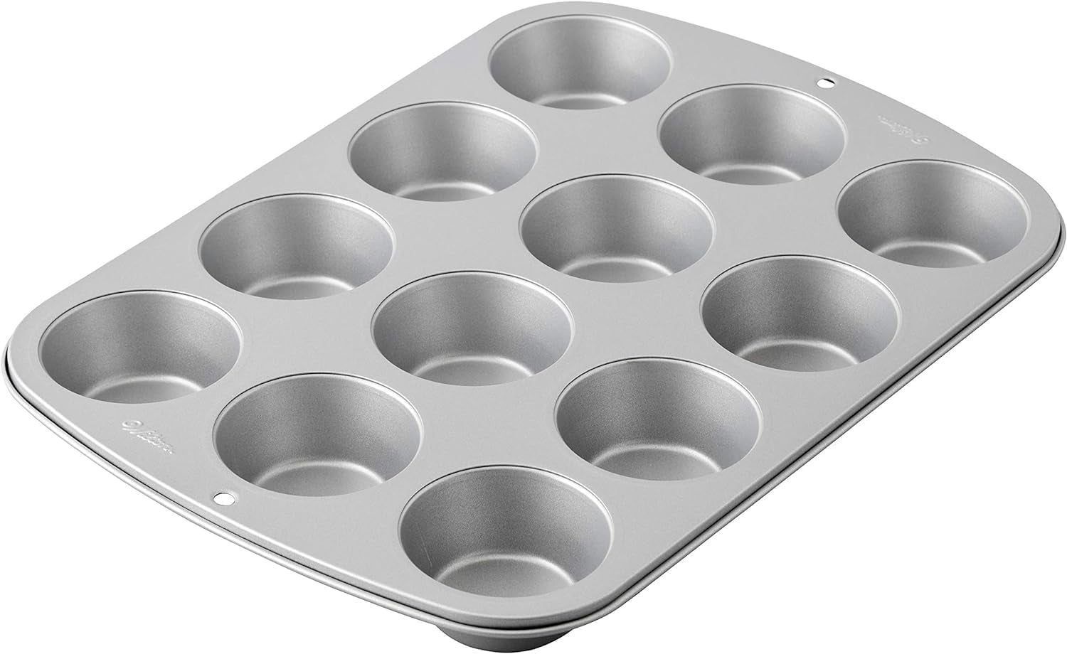 Wilton 03-3118 Cupcake- /Muffins Bakform, Recept Höger, Antihaft, 12 Vertiefungen, Grau Formar och bakplåtar Naty Shop