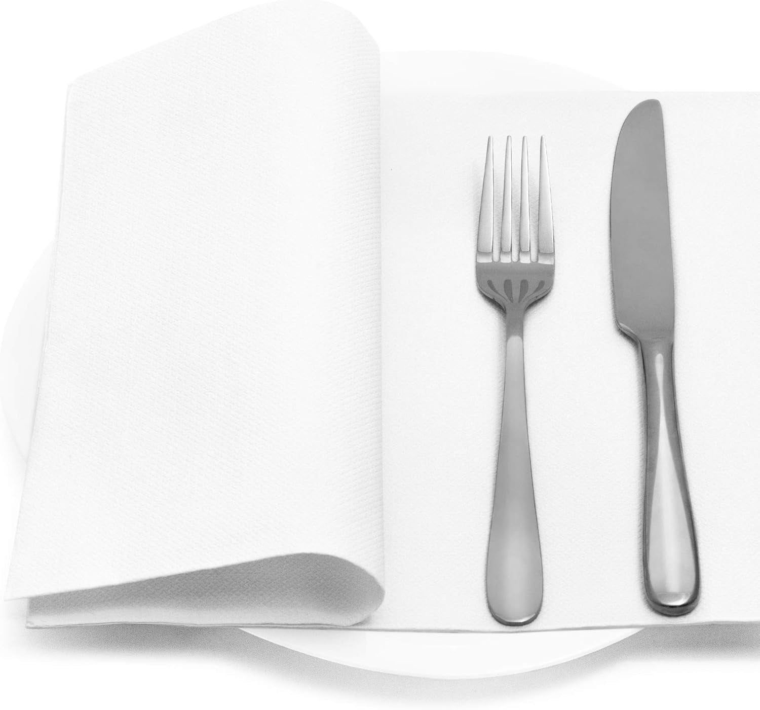 Papstar, 50 servetter "ROYAL Collection" 1/4-faldigt 48 Cm X 48 Cm Vit, #11577
