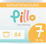 Pillo blöjor, storlek 7, 84 stycken, 4 förpackningar med 21 blöjor vardera, storlek 7 - XXL (15+ kg) - Babyblöjor