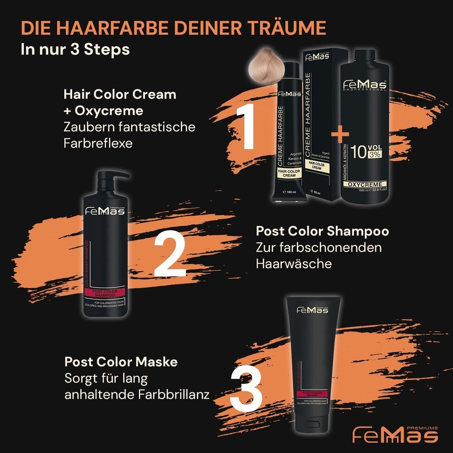 FemMas Oxycreme i 6% 1000 ml I Oxidationsmedel för hårfärgning och färgning I Enkel applicering och optimal fixering I Framkallare för enhetliga resultat i salongskvalitet I Framkallare för hårfärgning Hårfärgning Naty Shop