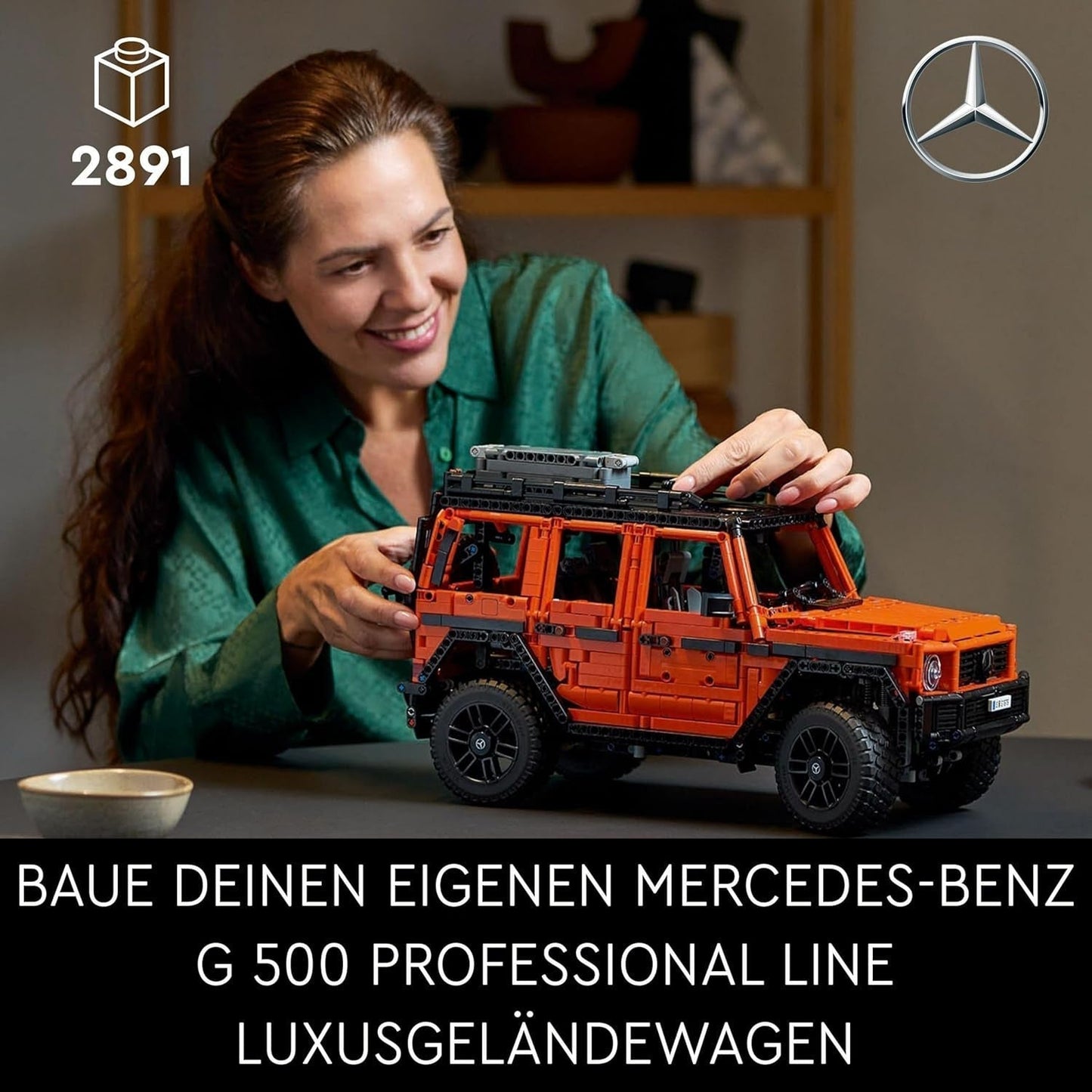 LEGO Technic Mercedes-Benz G 500 Professional Line, G-Klass byggsats för bilmodeller, vuxenpresent, Lyx terrängfordonsset, Mercedes samlarobjekt, Leksaksbil 42177 Byggset Besuche den LEGO-Store