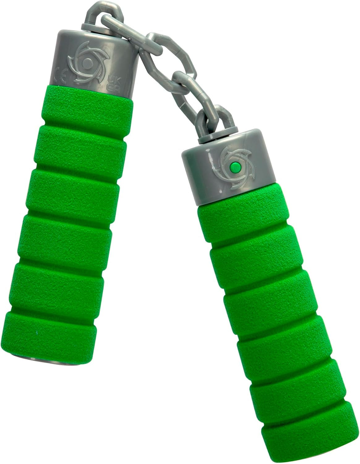 Nästa Ninja Nunchaku, ljud, handtag inlindat i mjukt material, 13cm, rollspel, från 3 år, grön Actionfigurer Naty Shop