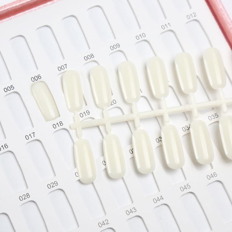 Nagellackspalett med 216 färger, Nagelskyddsställ, Nagellacksfärgade kortplattor, Nagelfärgskarta, Nagellackstillbehör