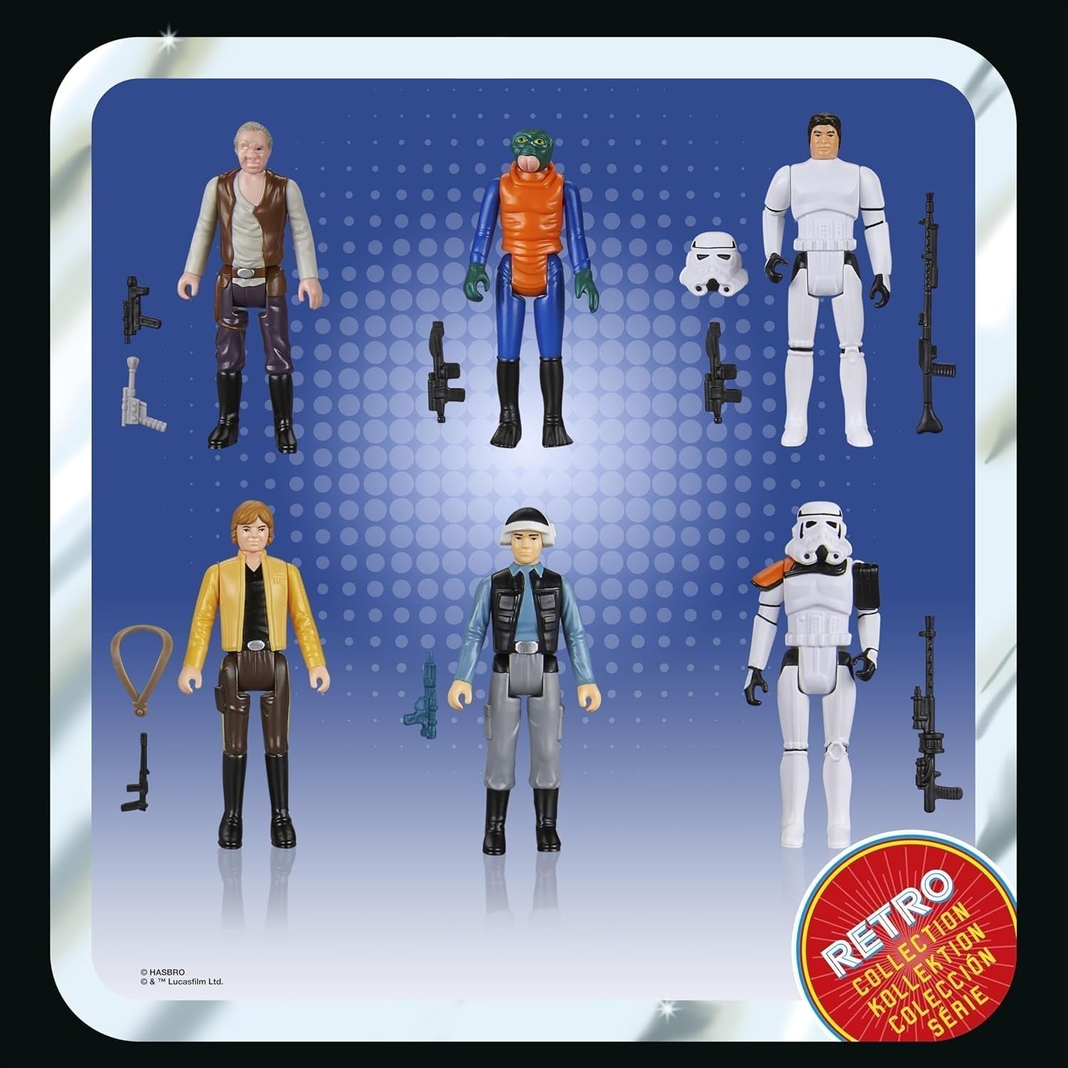 Star Wars Retro Collection Star Wars: A New Hope Multipack 6 actionfigurer 9,5 cm actionfigurer Naty Shop