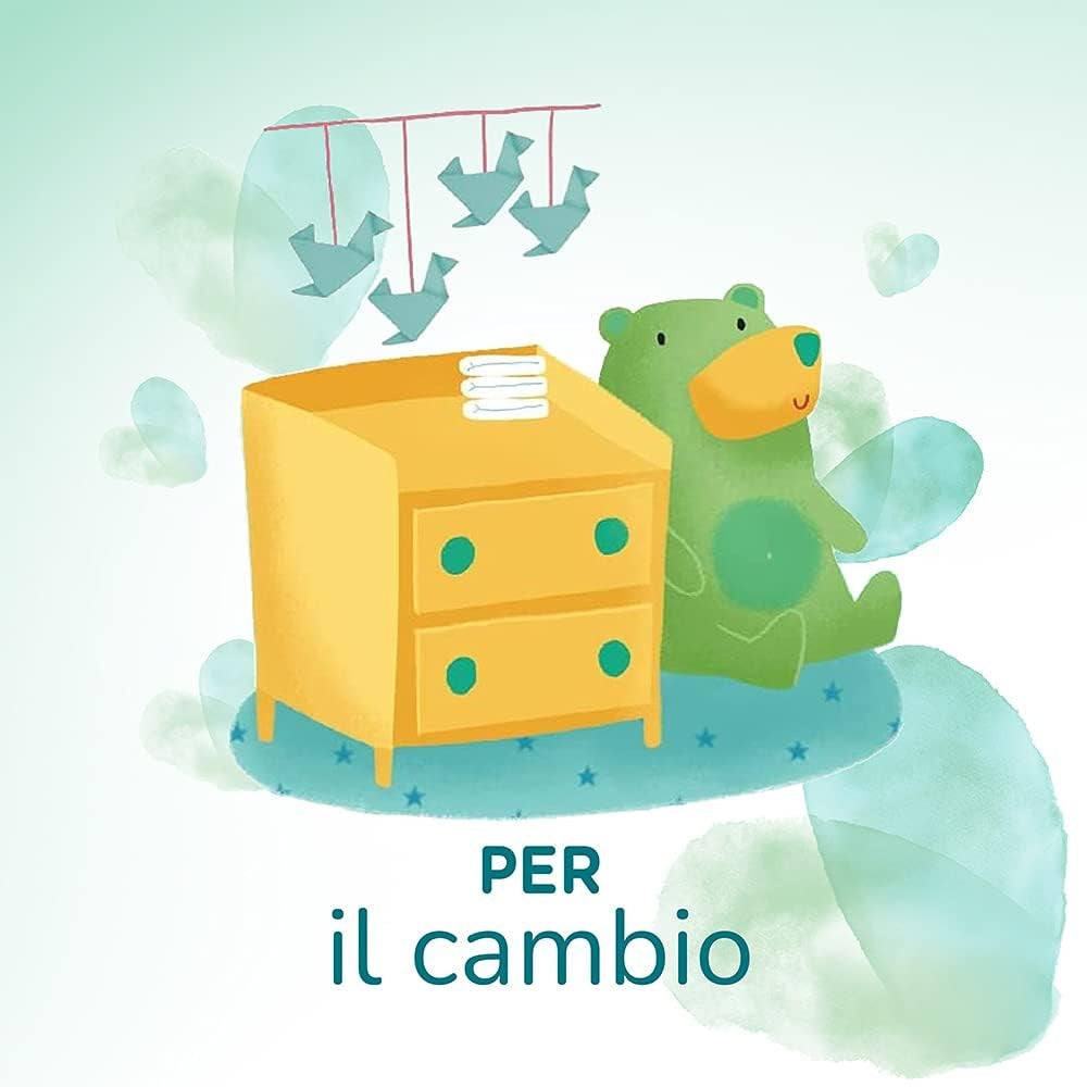 Pampers Acqua Pura Baby Wipes 468 Count (3-pack) - 99% vatten, 100% bomull, 0% plast, alkohol och parabener - Idealiska rengöringsservetter för känslig hud, fuktig, utan tillsatta ingredienser
