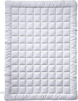 Billerbeck Vanessa Superlight täcke - sommartäcke - 155 X 220 Cm - bomullsquilt, svalkande täcke, lätt sommartäcke - 100% bomull, vit Täcken och täcken Naty Shop 155X220 Cm Sommarljus