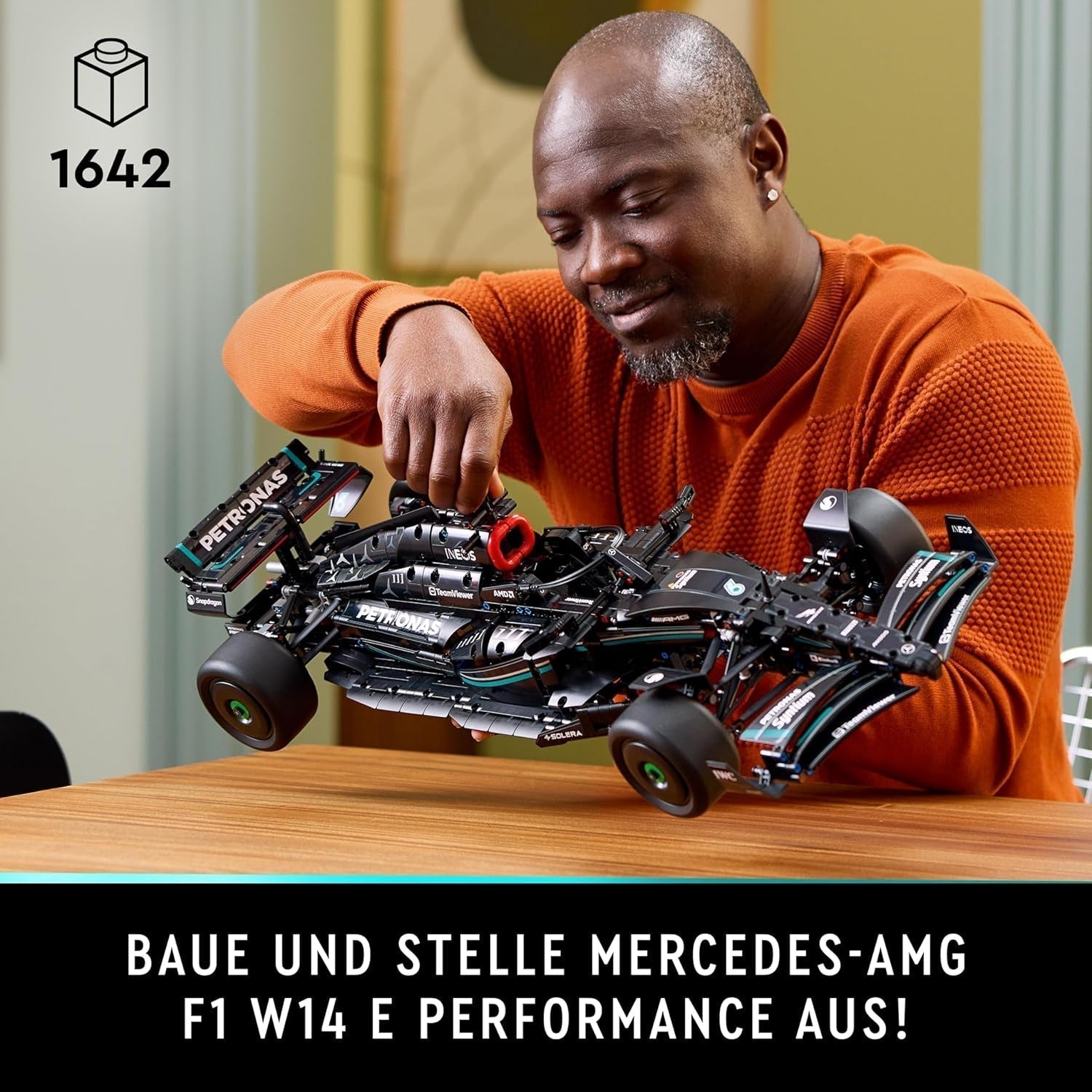 LEGO Technic Mercedes-Amg F1 W14 E Performance Set för vuxna, racerbilar, hem- eller kontorsföremål, Formel 1-presenter för män, kvinnor 42171 Byggset Besuche den LEGO-Store