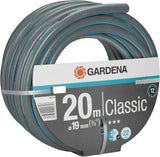 Gardena Classic Hose 19 mm (3/4 tum), 20 m: Universal trädgårdsslang av robust tyg, korsvävd, 22 bar sprängtryck, UV-beständig, inga systemkomponenter, 12 års garanti (18022-20)