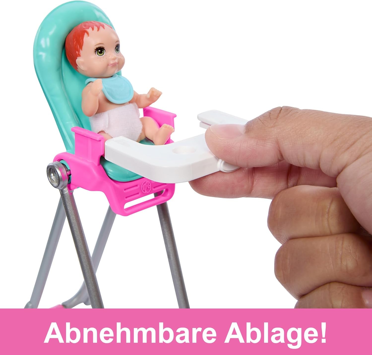Barbie Skipper Docka och tillbehör Lekset Mat Barnvaktsset Färgskiftande leksak HTK35