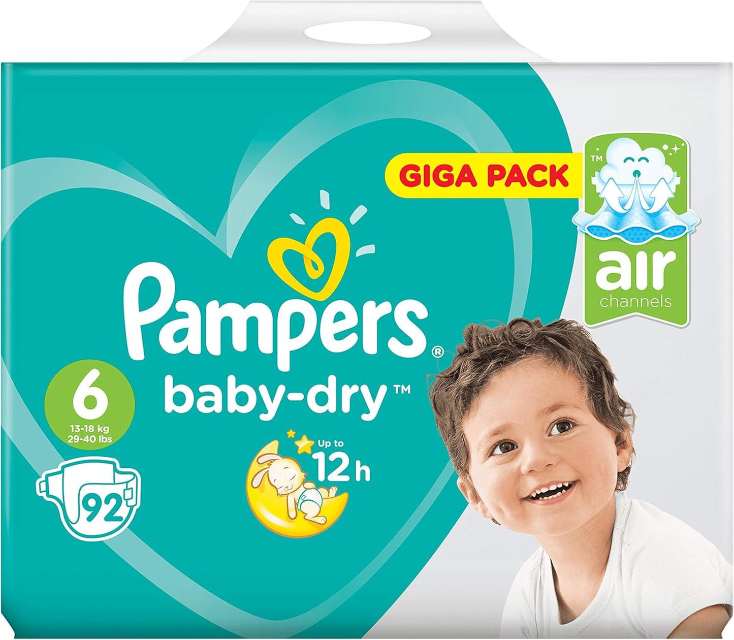 Blöjor Pampers 81657566 Baby-Dry Byxor, vit