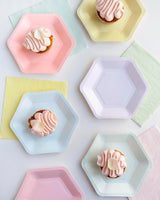 Talande bord Söta pastellservetter | Högkvalitativa återvinningsbara mjuka engångsservetter för barn Födelsedagsfest Baby shower svensexa Picknick Decoupage serviser