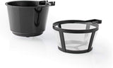NEDIS Espressor - Filtrerat kaffe - 0,4 l - 1 kopp - Timer - Svart / Silver