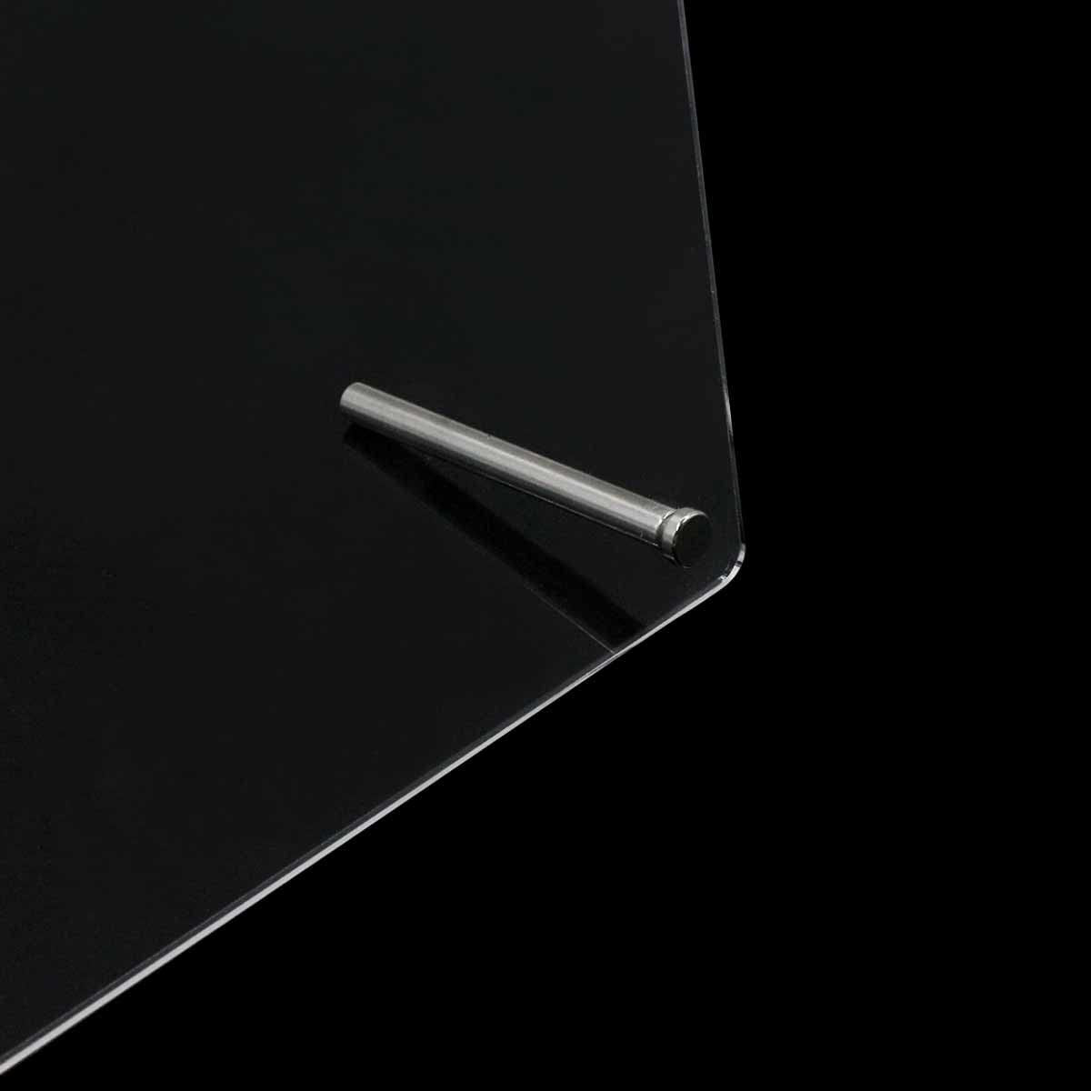 Nageldisplaypanel i akrylglas med displayremsor och nanolim, spikspetsdisplay, transparent nagelkonst-färgkort, nagelkonstdisplay, nagelträningsdisplay (transparent)