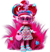 Mattel DREAMWORKS TROLL Together Strong - Hårsmakande Queen Poppy Fashion Doll - 15+ Accessoarer, Glitter Kam, Tvättbar Glitter Gel, Ålder 3+ HNF25 Naty Shop Poppy Dolls Plysch luddigt hår