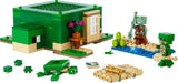 LEGO Minecraft The Turtle Beach House Leksakshus med tillbehör för flickor och pojkar från 8 år, set med djur och karaktärer från videospelet, present till spelare 21254 Byggset Besuche den LEGO-Store