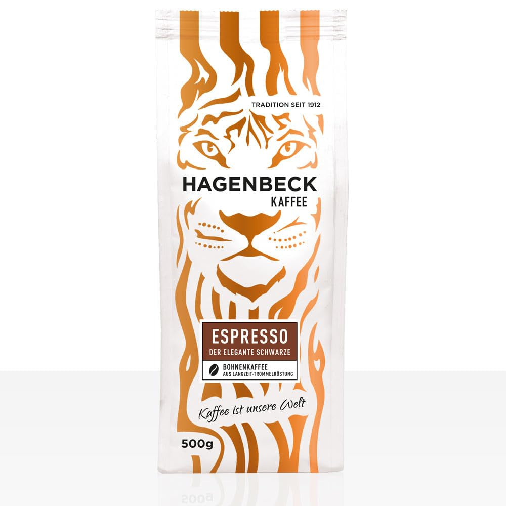 Hagenbeck Espresso The Elegant Black 5 kaffebönor x 500g