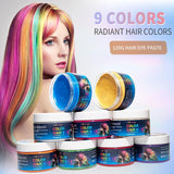 Temporary Green Hair Dye - Hårfärgsvax, hårton för män kvinnor, naturligt hårpomada, Color Clip Hårfärgningsvax för Crazy Party Hårfärg (4,23 oz, Grön) Naty Shop Hårfärgning