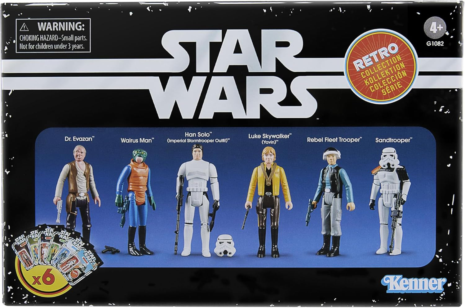 Star Wars Retro Collection Star Wars: A New Hope Multipack 6 actionfigurer 9,5 cm actionfigurer Naty Shop Standardtitel