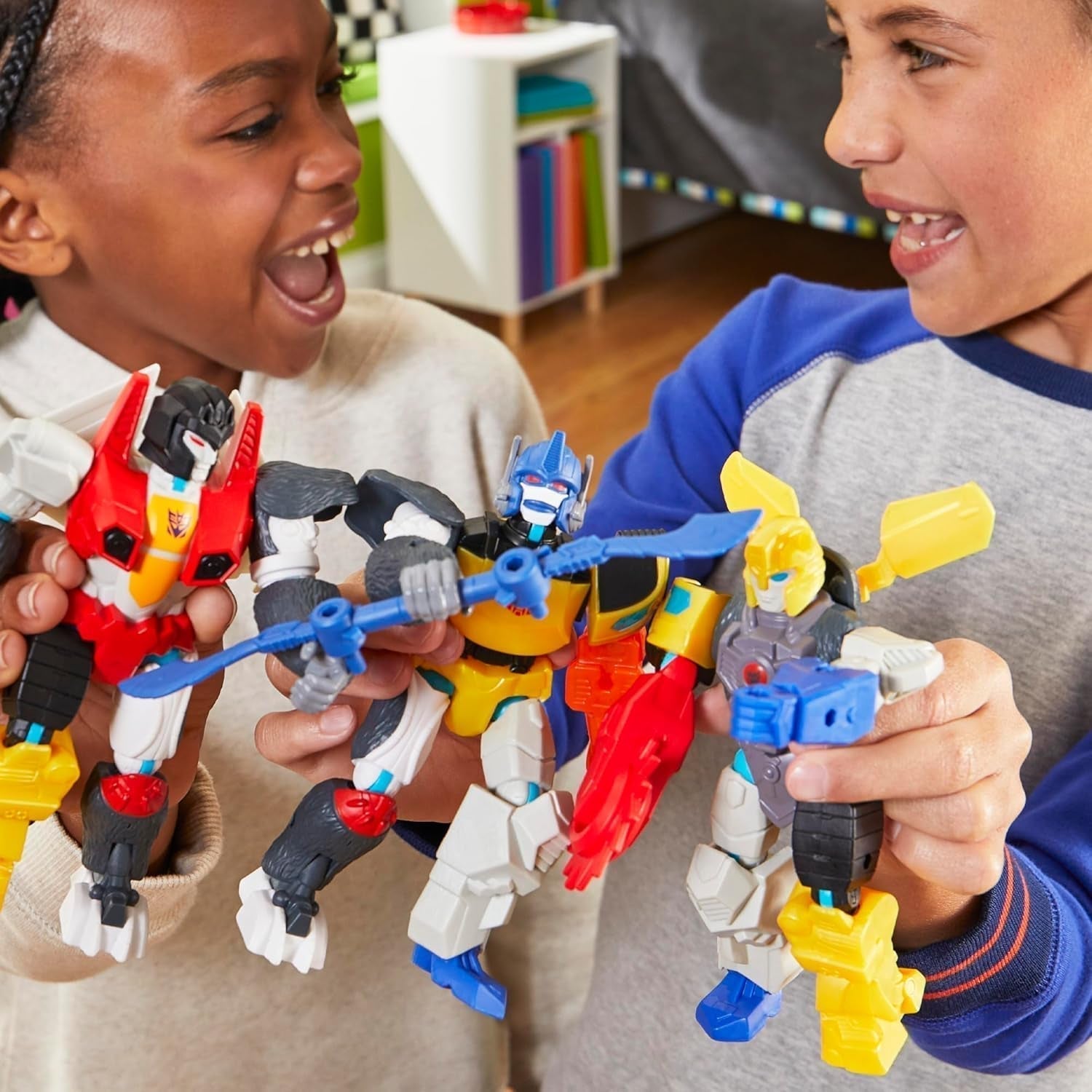 Transformers Mixmashers Optimus Prime Anpassningsbar Deluxe Actionfigurer & Tillbehör Actionfigurer Naty Shop
