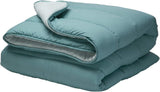 Pikolin Home - Vändbart täcke 300 G - Tvåfärgad nordisk fyllning - För säng 90 - bekväm, varm, andas, grön, 150 X 220 cm Täcken och täcken Naty Shop Mörkgrön Kudde 100/105 - 180 X 260 Cm