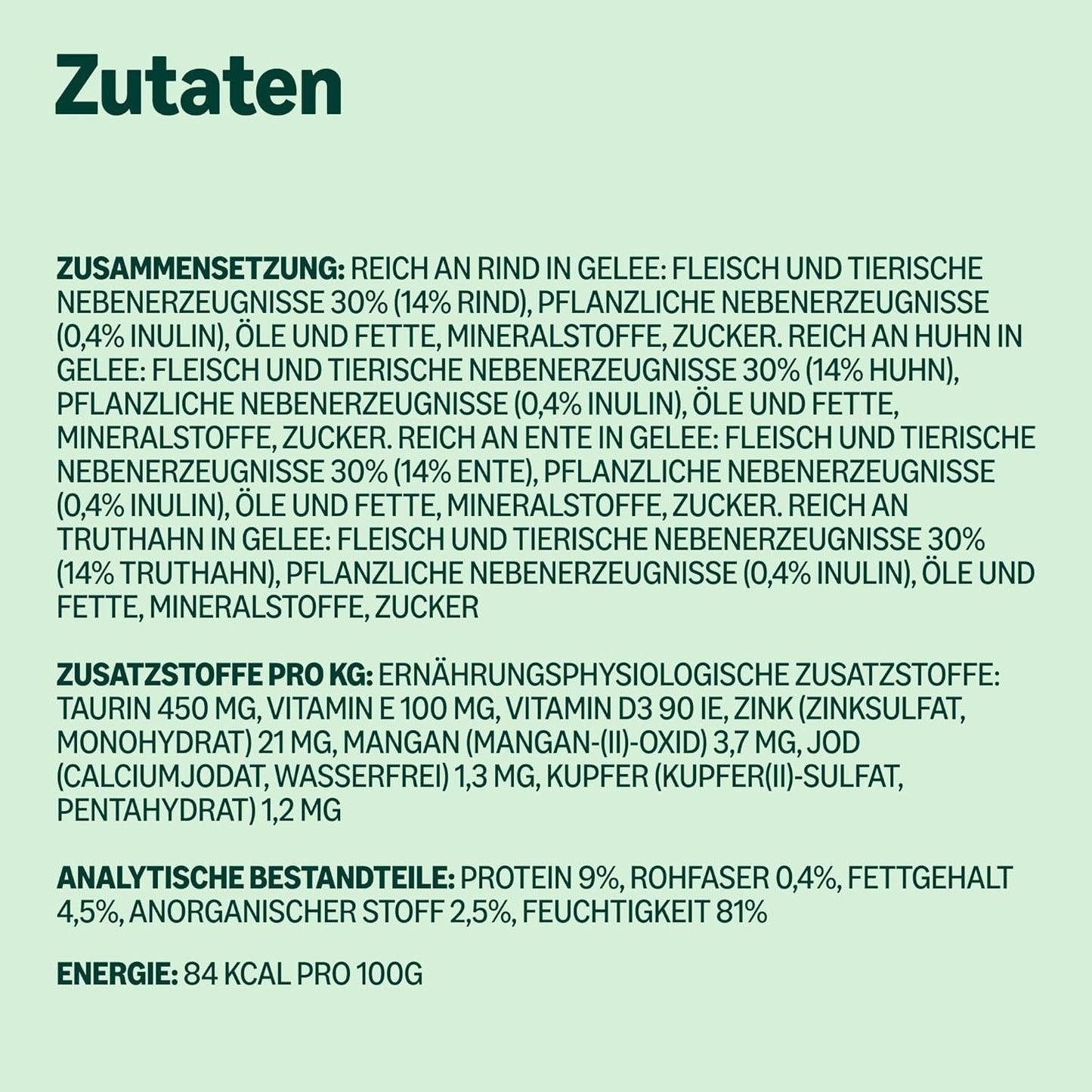 Amazon spannmålsfritt vått kattfoder för vuxna katter Kött i geléval 4,76 kg 56 förpackningar med 85 g (tidigare livslångt)