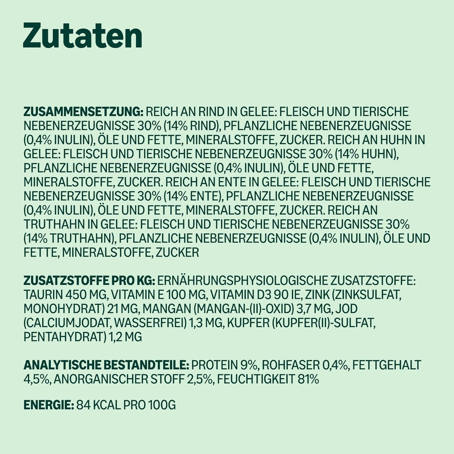 Amazon spannmålsfritt vått kattfoder för vuxna katter Kött i geléval 4,76 kg 56 förpackningar med 85 g (tidigare livslångt)