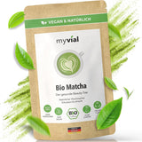 Ekologiskt Matcha Tea Premium Pulver 100g Grönt te av högsta kvalitet från Japan Kagoshima - Perfekt för Smoothie Matcha Latte Japanskt Grönt Te Vegansk utan tillsatser Plastfri förpackning